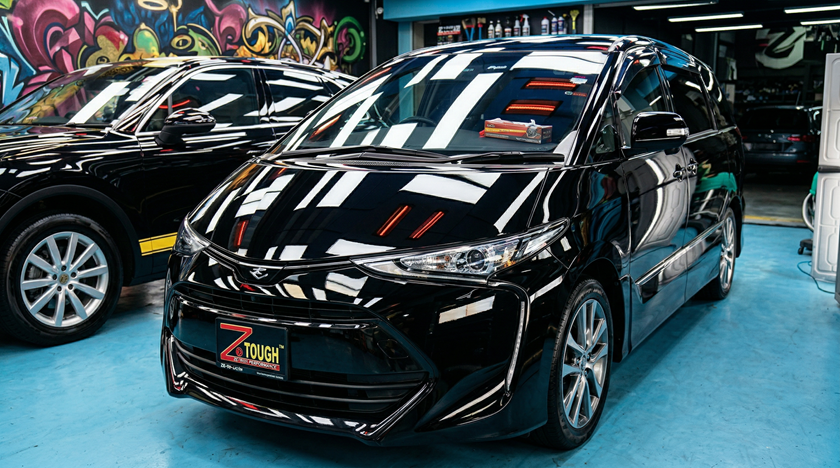 Black car ceramic coating Singapore