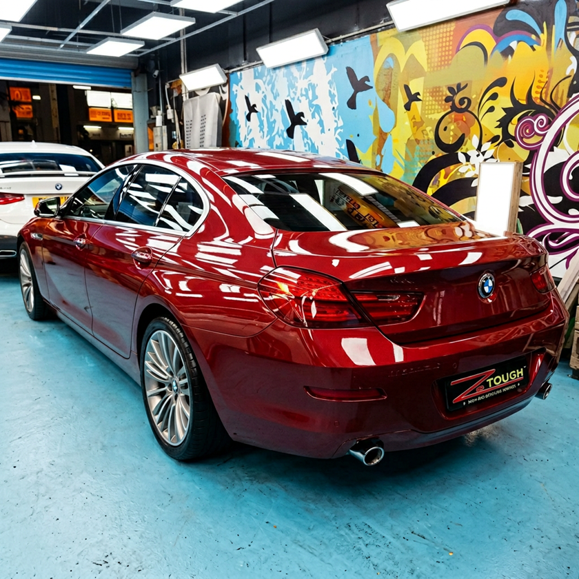 Red BMW ceramic coating Singapore