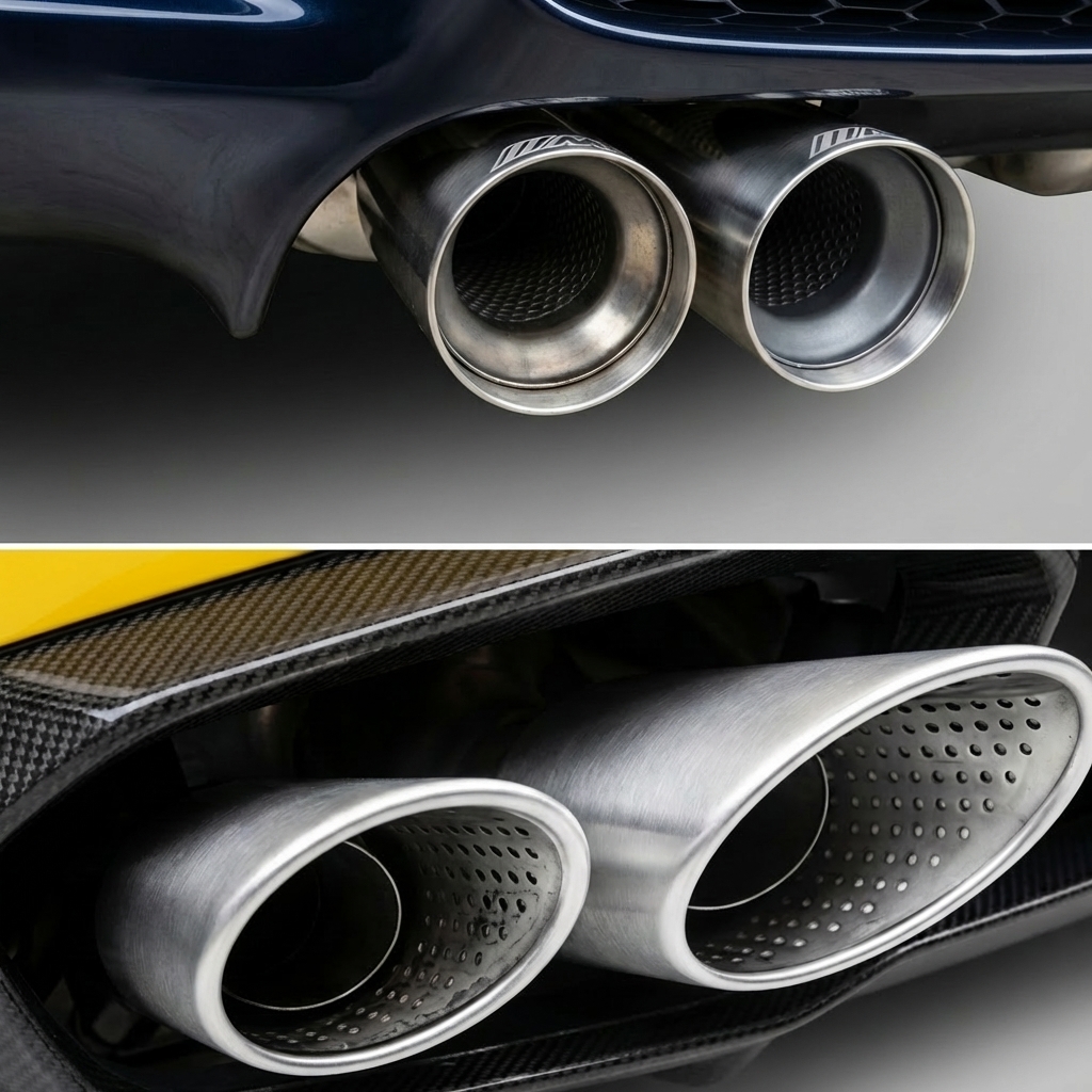 Exhaust tip polishing and detailing