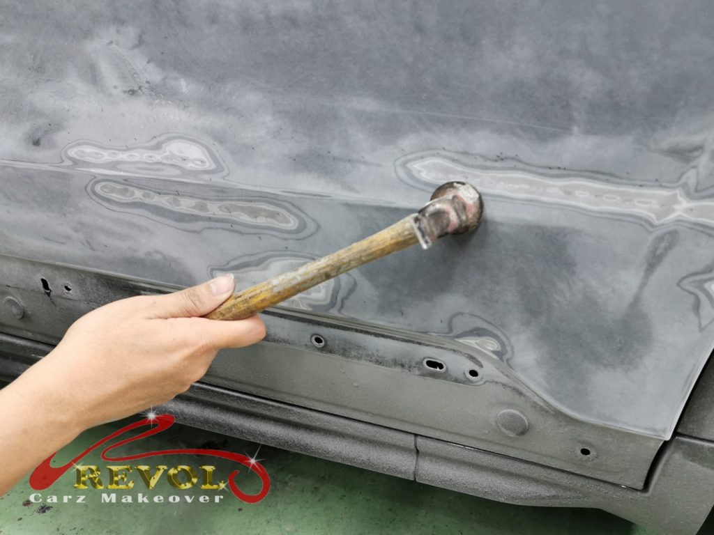 BMW bumper repair before and after